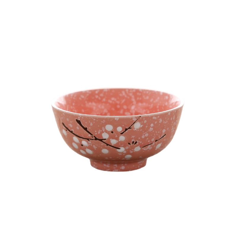 Jinzhongtai 4.5-Inch Japanese Style Underglaze Xiaomi Rice Bowl Ceramic Tableware Hotel Restaurant Home Wholesale Price