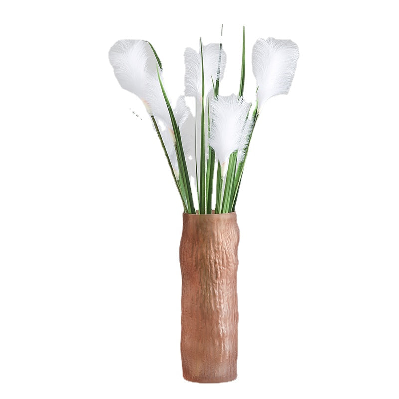 Nordic Creative Simple Rich Bamboo Flower Vase Decoration Flower Arrangement in Living Room and Dining Table Dried Flower Decoration Glass Transparent Ins Style