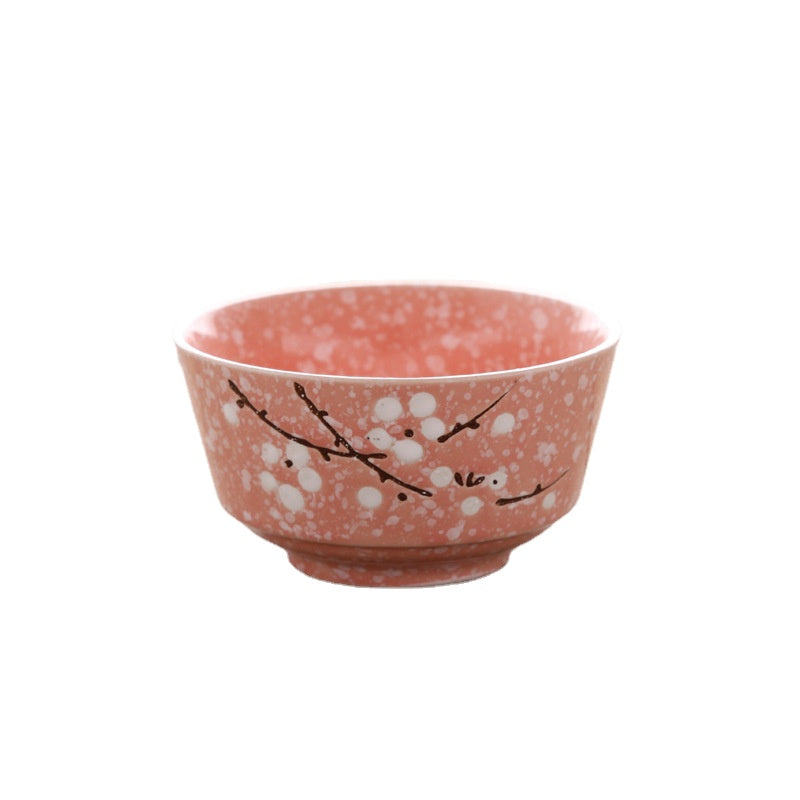 Jinzhongtai 4.5-Inch Japanese Style Underglaze Xiaomi Rice Bowl Ceramic Tableware Hotel Restaurant Home Wholesale Price