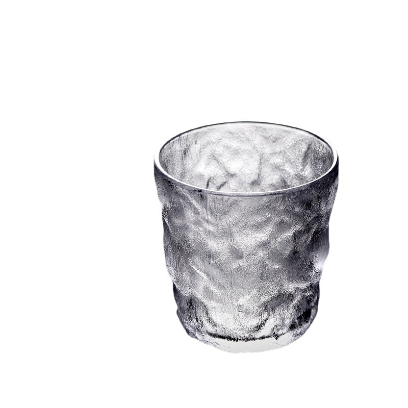 Joto Japanese Glass Household Water Cup Thickened Glacier Cup Whiskey Shot Glass Tea Cup Juice Milk Coffee Cup