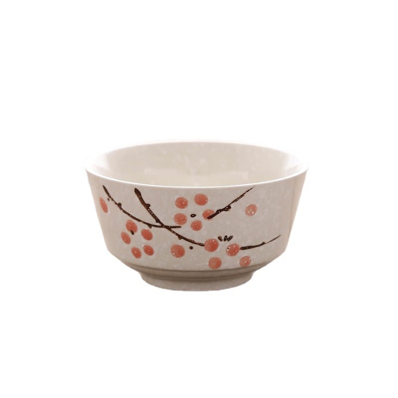 Jinzhongtai 4.5-Inch Japanese Style Underglaze Xiaomi Rice Bowl Ceramic Tableware Hotel Restaurant Home Wholesale Price