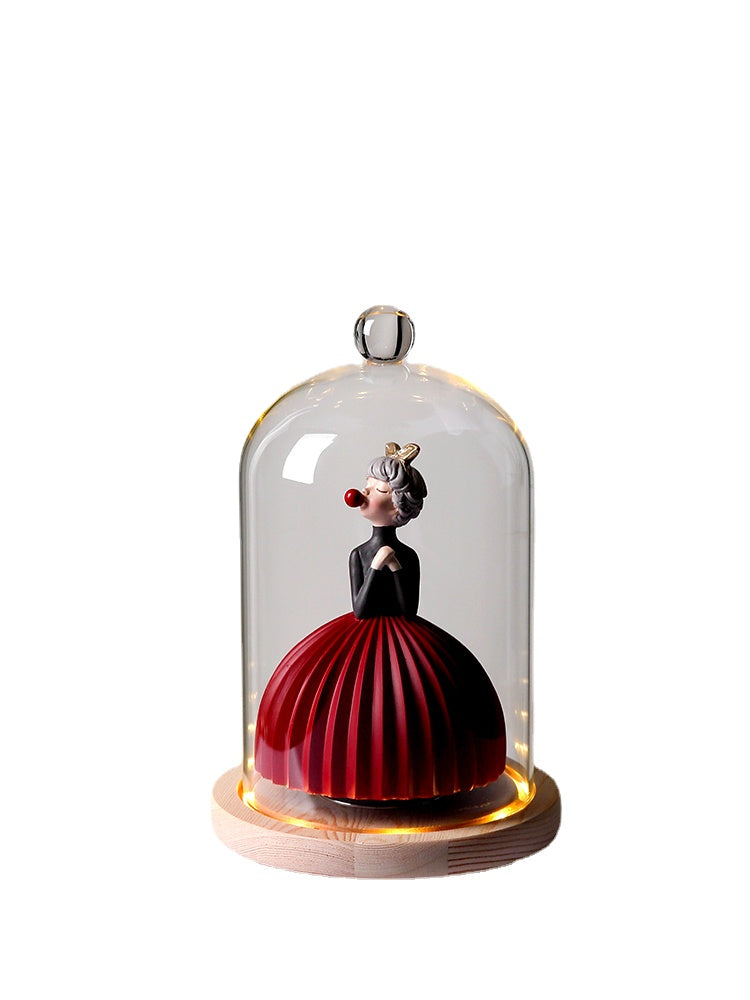 Cute Bubble Girl Decoration Princess Music Box Music Box Rotating Children&