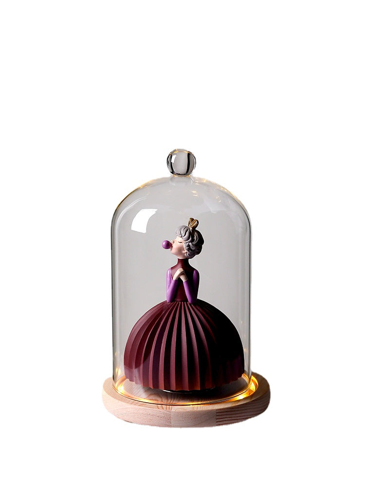 Cute Bubble Girl Decoration Princess Music Box Music Box Rotating Children&