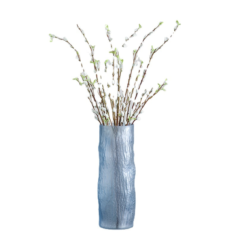 Nordic Creative Simple Rich Bamboo Flower Vase Decoration Flower Arrangement in Living Room and Dining Table Dried Flower Decoration Glass Transparent Ins Style