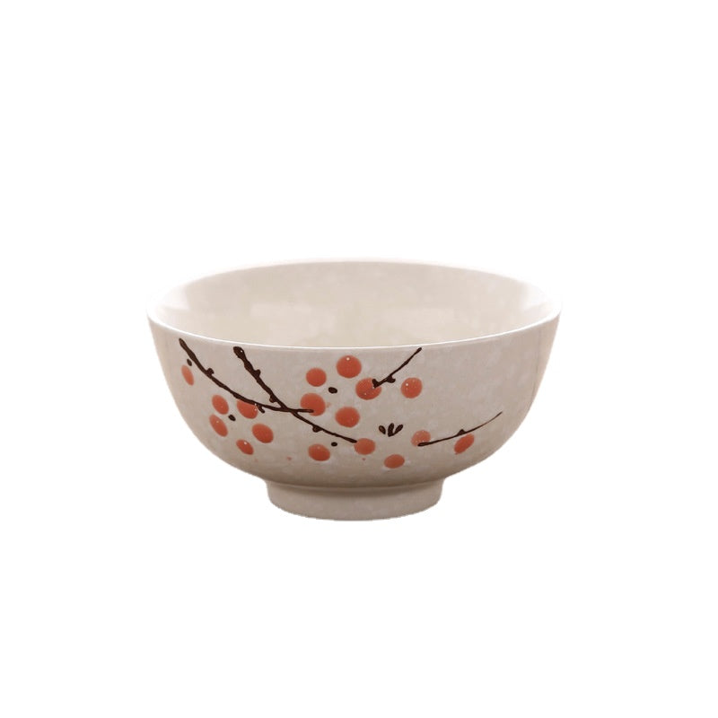 Jinzhongtai 4.5-Inch Japanese Style Underglaze Xiaomi Rice Bowl Ceramic Tableware Hotel Restaurant Home Wholesale Price