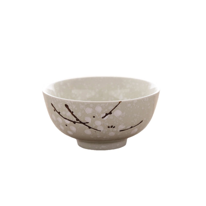 Jinzhongtai 4.5-Inch Japanese Style Underglaze Xiaomi Rice Bowl Ceramic Tableware Hotel Restaurant Home Wholesale Price