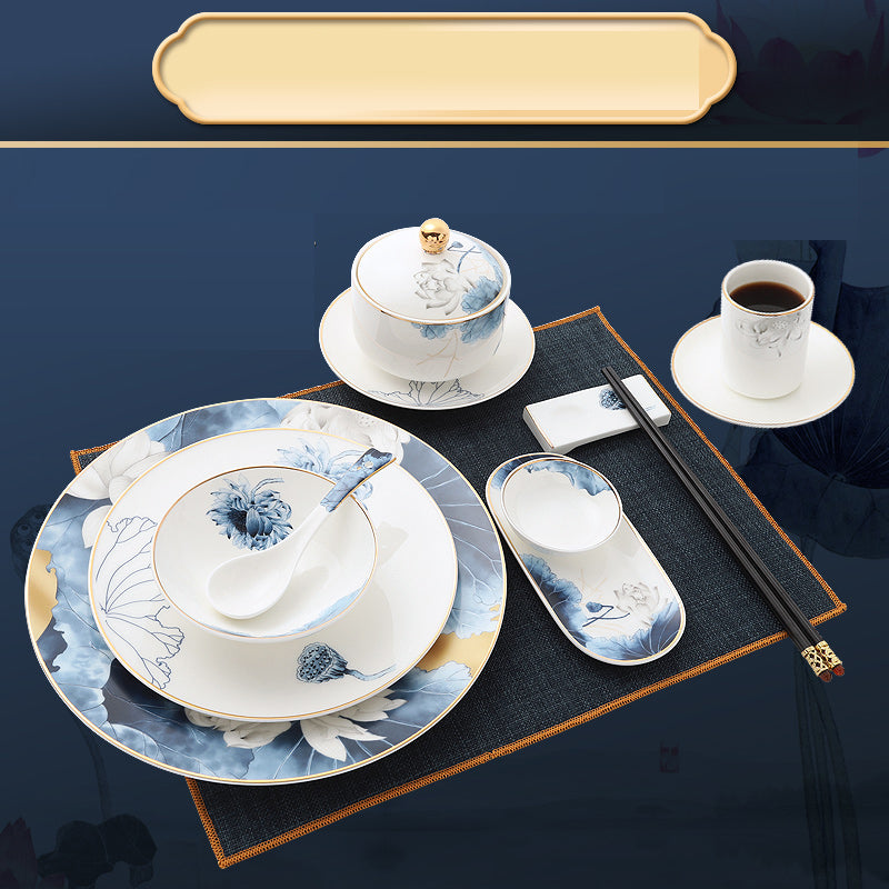 Western Food/Steak Dinner Plate Hotel Tableware Table Display Set New National Fashion Beautiful Dish Plate Cold Dish Swing Plate Decoration