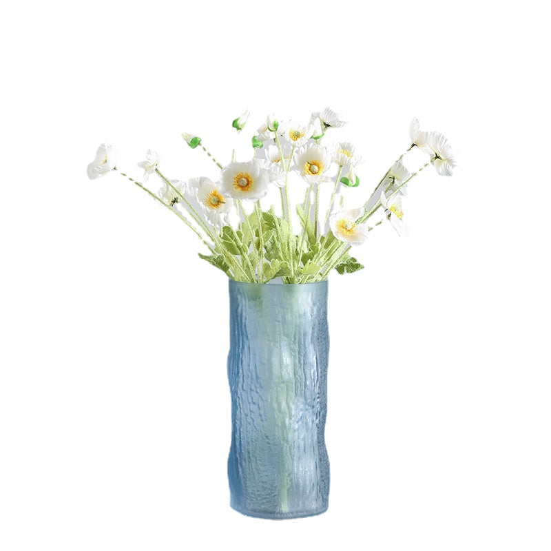 Nordic Creative Simple Rich Bamboo Flower Vase Decoration Flower Arrangement in Living Room and Dining Table Dried Flower Decoration Glass Transparent Ins Style