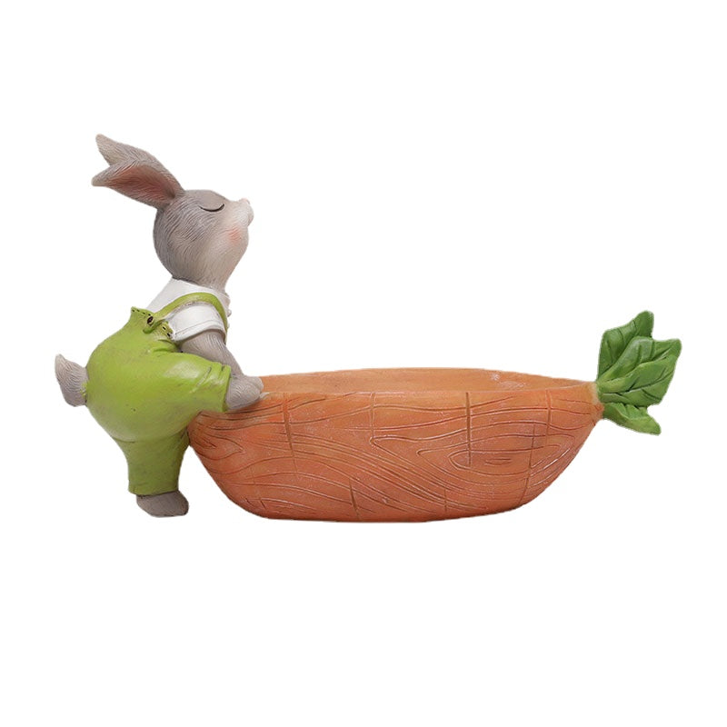 Fun Gardening Creative Cartoon Succulents Small Cute Rabbit Flower Pot Meat Combined Green Plants Home Decoration